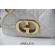 Dior Caro 2023 Micro Mini (Style: 2023 Mini) Soft Calfskin, White, Gold Hardware, Size: 13x8x4cm