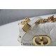 Dior Caro 2023 Micro Mini (Style: 2023 Mini) Soft Calfskin, White, Gold Hardware, Size: 13x8x4cm