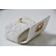 Dior Caro 2023 Micro Mini (Style: 2023 Mini) Soft Calfskin, White, Gold Hardware, Size: 13x8x4cm