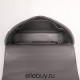 Dior Caro Calfskin, Gray, Deep Silver Hardware, Large (28x17x9cm)