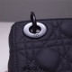 Lady Dior So Black Mini 17, Three Blocks, Calfskin Ultra-matte, Size: 17cm