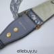 Dior Oblique Shoulder Strap, Classic Gray, Gold Hardware