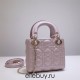 Lady Dior Mini 17cm, Three Blocks, Lambskin, Pink