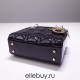 Lady Dior Mini 17cm, Three Blocks, Patent Leather, Black, Champagne Gold Hardware