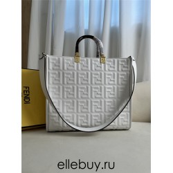 Fendi Sunshine Tote Large 35 Gray 35x31x17cm