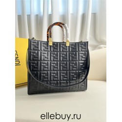 Fendi Sunshine Tote Large 35 Black 35x31x17cm