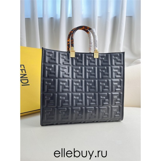 Fendi Sunshine Tote Large 35 Black 35x31x17cm