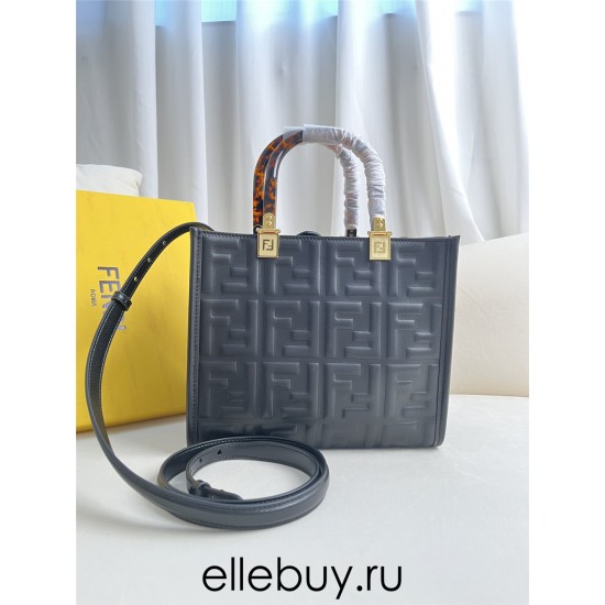 Fendi Sunshine Tote Small 22.5 Gray 22.5x22.5x12cm