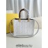 Fendi Sunshine Tote Small 22.5 White 22.5x22.5x12cm