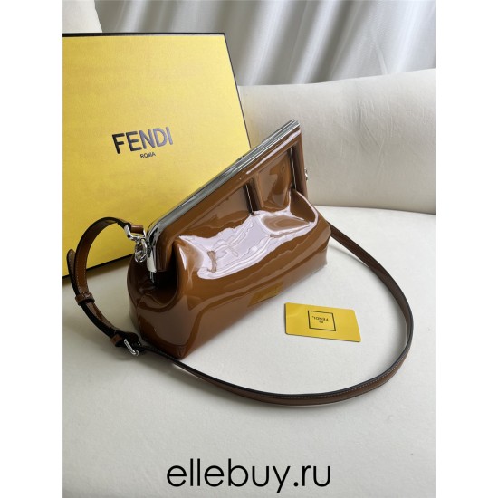 Fendi First 26 All Leather Brown 26cm