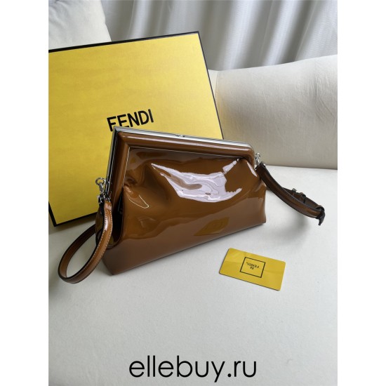 Fendi First 26 All Leather Brown 26cm