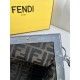 Fendi First 25 All Leather Embossed Black 25x18x9cm