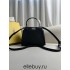 Fendi Peekaboo Small 23 Black Silver Hardware 23x18x12cm 8BN266