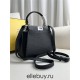 Fendi Peekaboo Small 23 Black Silver Hardware 23x18x12cm 8BN266