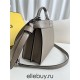 Fendi Peekaboo I See You Small 27 Gray Silver Clasp 27x20x11cm