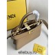 Fendi Peekaboo I See You Mini 20 Brown Gold Clasp 20x15.5x11cm