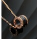 Bvlgari B.ZERO1 Necklace Black ceramic rose gold (Only 1 pcs for each customer)