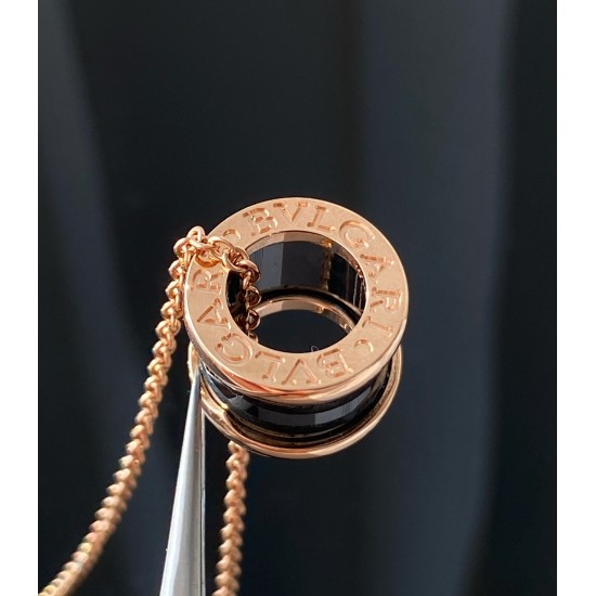 Bvlgari B.ZERO1 Necklace Black ceramic rose gold (Only 1 pcs for each customer)