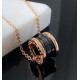 Bvlgari B.ZERO1 Necklace Black ceramic rose gold (Only 1 pcs for each customer)