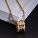 Bvlgari B.ZERO1 Necklace Spring Rose gold with side diamonds (Only 1 pcs for each customer)