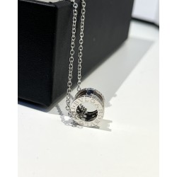 Bvlgari B.ZERO1 Necklace spring silver with side diamonds (Only 1 pcs for each customer)