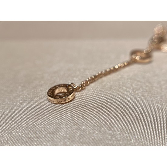 Bvlgari B.ZERO1 Necklace Rose gold slim waist full diamonds (Only 1 pcs for each customer)