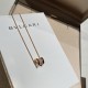 Bvlgari B.ZERO1 Necklace Rose gold slim waist full diamonds (Only 1 pcs for each customer)