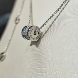 Bvlgari B.ZERO1 Necklace Silver slim waist full diamonds (Only 1 pcs for each customer)