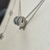 Bvlgari B.ZERO1 Necklace Silver slim waist full diamonds (Only 1 pcs for each customer)