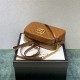 Gucci GG Marmont Medium, 24, Brown, Gold Hardware, Size: 24x13x7cm, Model: 447632