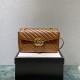 Gucci GG Marmont Medium, 26, Brown, Gold Hardware, Size: 26x15x7cm, Model: 443497