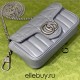 Gucci GG Marmont Geometric Mini, 16.5, Grey, Silver Hardware, Size: 16.5x10x5cm, Model: 476433