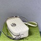 Gucci GG Marmont Geometric Medium, 24, White, Silver Hardware, Size: 24x13x7cm, Model: 443497