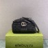 Gucci GG Marmont Geometric Medium, 24, Black, Silver Hardware, Size: 24x13x7cm, Model: 443497