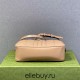 Gucci GG Marmont Geometric Medium, 24, Beige, Silver Hardware, Size: 24x13x7cm, Model: 443497