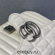 Gucci GG Marmont Geometric Medium, 26, White, Silver Hardware, Size: 26x15x7cm, Model: 443497