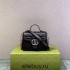 Gucci GG Marmont Geometric Small, 21, Black, Silver Hardware, Size: 21x15.5x8cm, Model: 583571