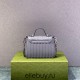 Gucci GG Marmont Geometric Small, 21, Grey, Silver Hardware, Size: 21x15.5x8cm, Model: 583571