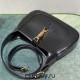 Gucci Jackie 1961, Full Leather, Imported Italian Leather, Small 27.5cm, Black, Gold Hardware, Size: 27.5x19x4cm, Model: 636706