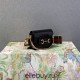 Gucci Horsebit 1955 Super Mini, 12, Black, Full Leather, Gold Hardware, Size: 12x9x4cm, Model: 699760