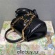 Gucci Horsebit 1955, New Full Leather, Black, Gold Hardware, Size: 22x16x10.5cm, Model: 703848