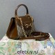 Gucci Horsebit 1955, New Full Leather, Brown with Monogram, Gold Hardware, Size: 22x16x10.5cm, Model: 703848