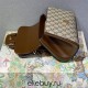 Gucci Horsebit 1955, New Full Leather, Brown with Monogram, Gold Hardware, Size: 22x16x10.5cm, Model: 703848