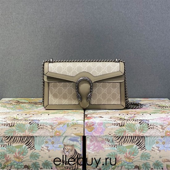 Gucci Beige White, Oatmeal Color, Dionysus, Model: 476432, Size: 16.5x10x4cm