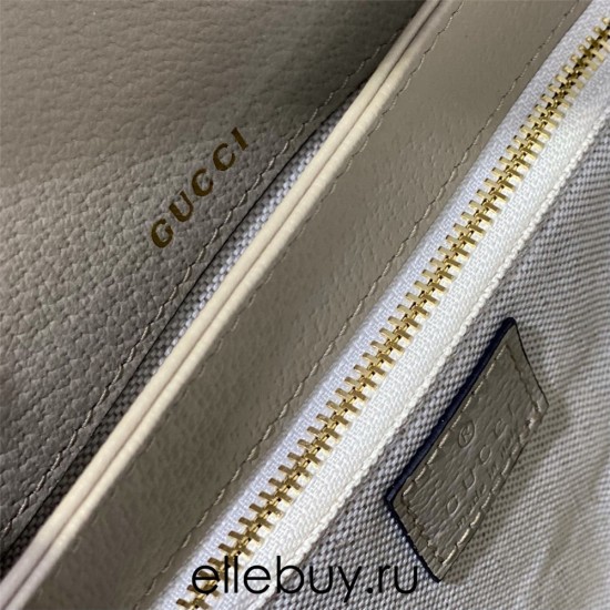 Gucci Beige White, Oatmeal Color, Horsebit 1955 Large, Model: 602204, Size: 25x18x8cm