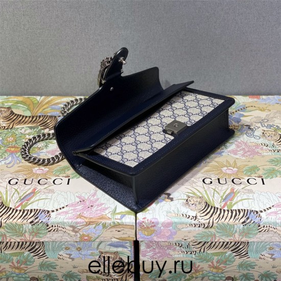 Gucci Dionysus, Blue Monogram, Model: 499623, Size: 25x13.5x7cm