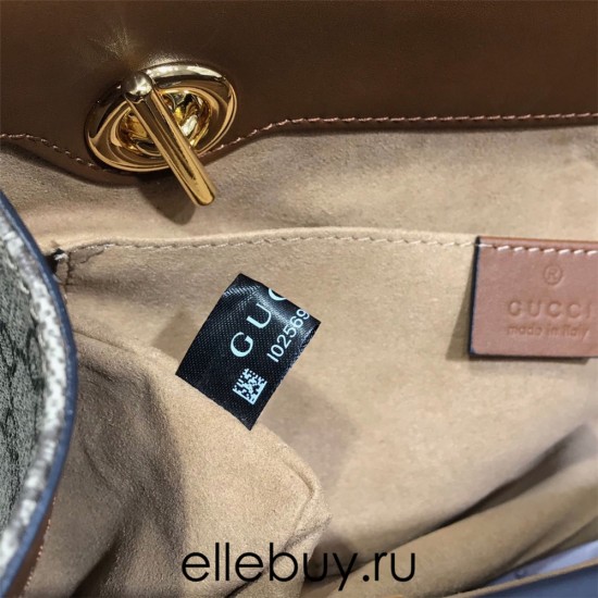 Gucci PadLock, Brown Monogram, Model: 498156, Size: 26x18x10cm