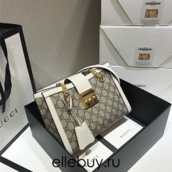 Gucci PadLock, White Monogram, Model: 498156, Size: 26x18x10cm