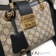 Gucci PadLock, Black Monogram, Model: 498156, Size: 26x18x10cm