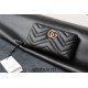 Gucci GG Marmont Wallet, Zipper Closure, Long, Black, Gold Hardware, Size: 19x9x3cm, Model: 443436